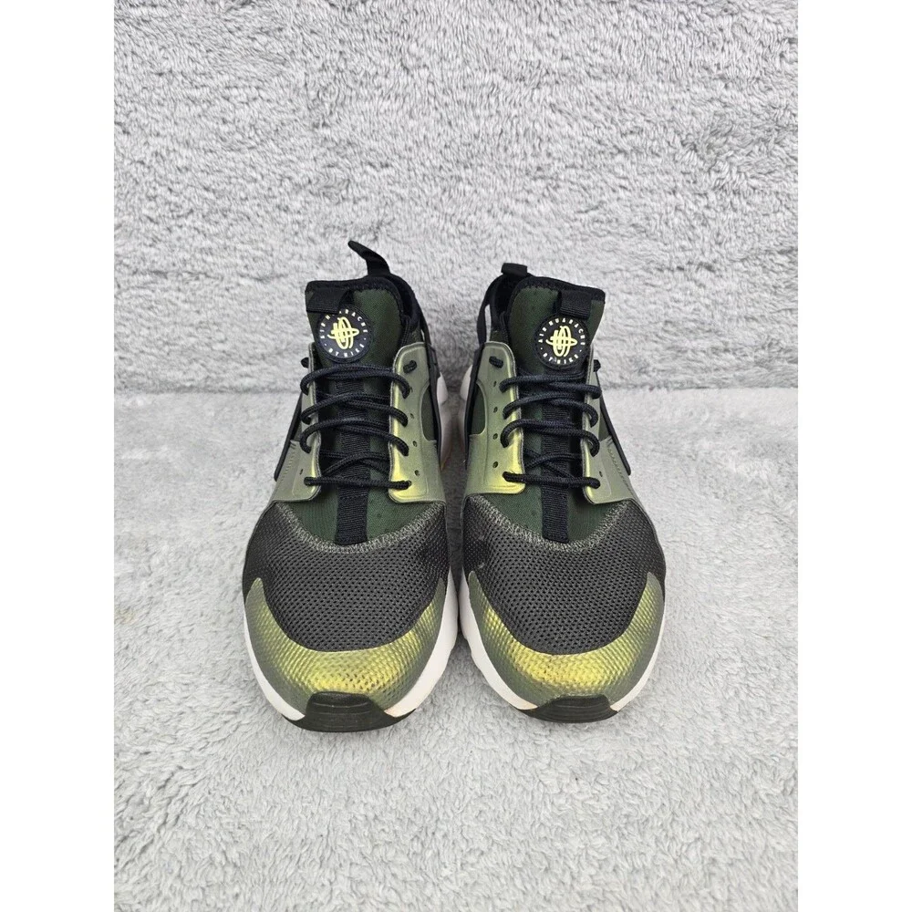 Men's Nike Air Huarache Run Ultra SE Sequoia/Metallic Green Sneakers Sz 10